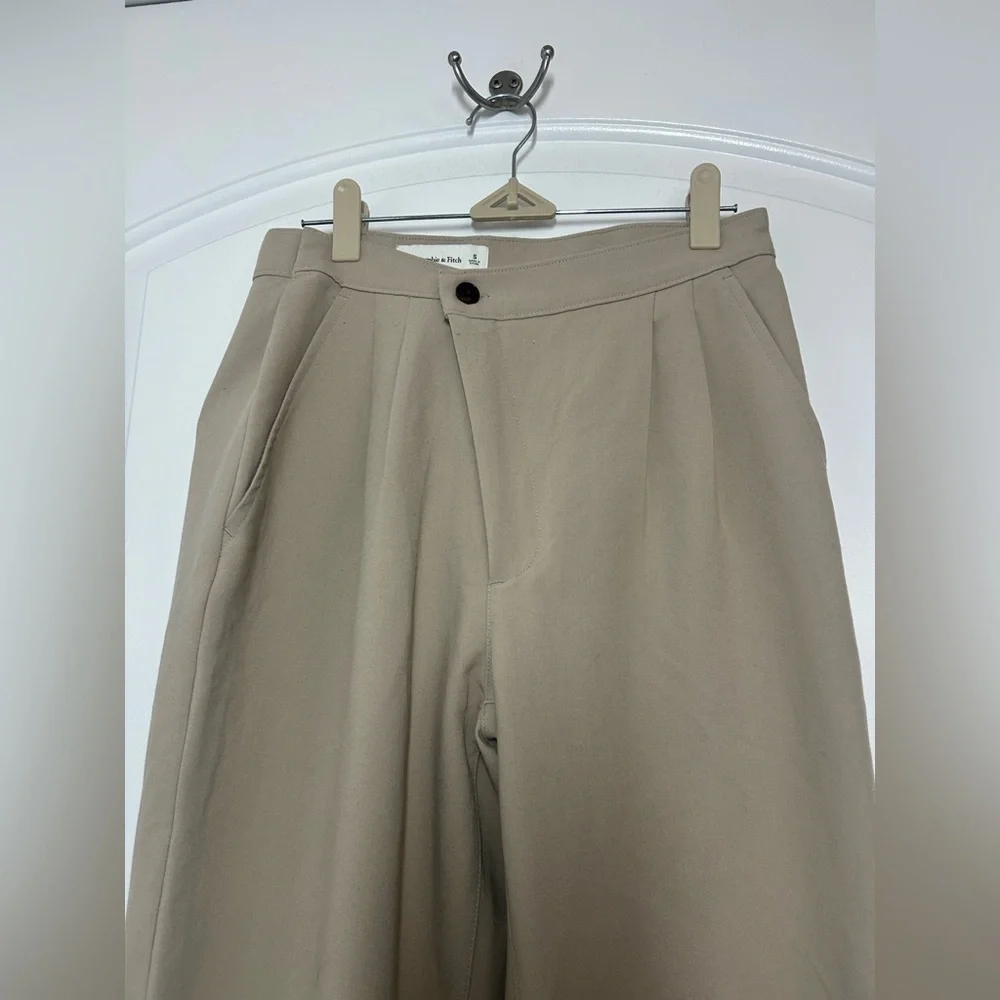 Abercrombie & Fitch Pleated Relaxed Trouser Pants Size S preppy chic preppy 90s - Picture 6 of 12